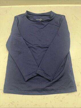 Cat & Jack Navy Long Sleeve Basic Tee